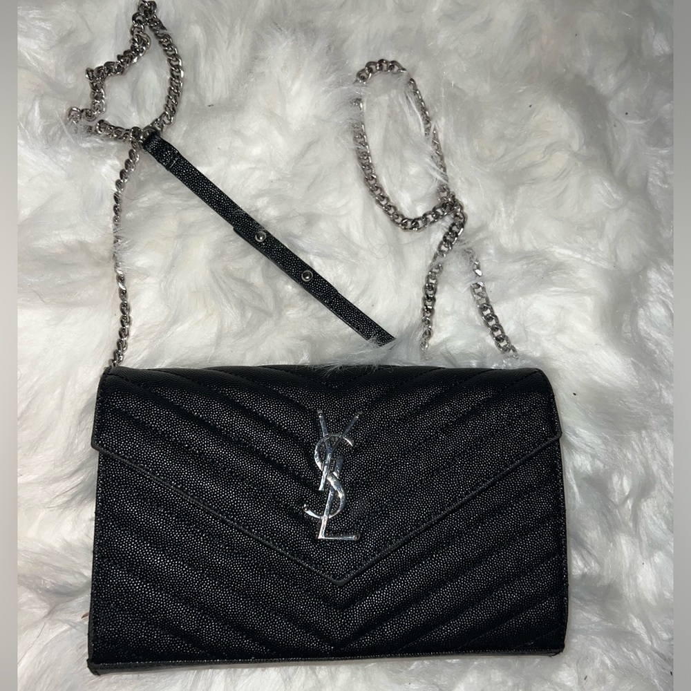 YSL Large wallet chain bag